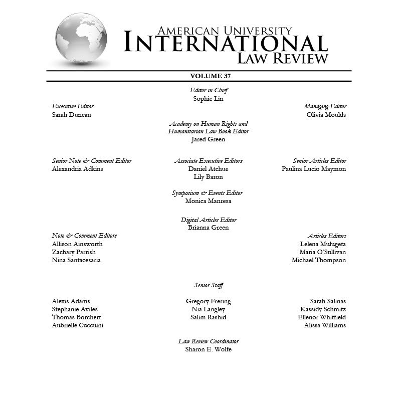 AUILR's tweet photo. AUILR is proud to present our new Executive Board, Editorial Board, and Senior Staff Members. We look forward to seeing what everyone will accomplish in the future! https://t.co/zpfKCrsN3b