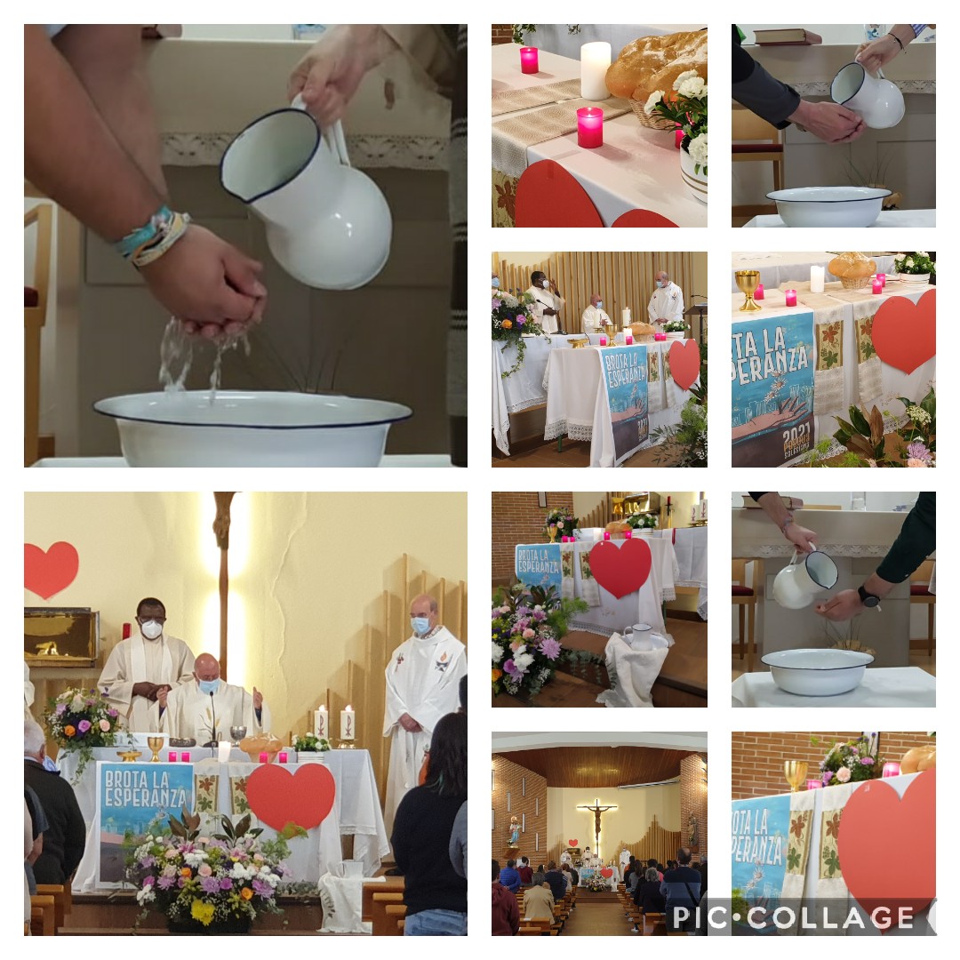 salesloyola's tweet photo. Jueves Santo. Celebramos en Familia Salesiana el Amor y Servicio sin límites y sin fronteras de Jesús para que brote en nosotros.#PascuaSalesiana
#BrotaLaEsperanza https://t.co/yspqgx8T9X