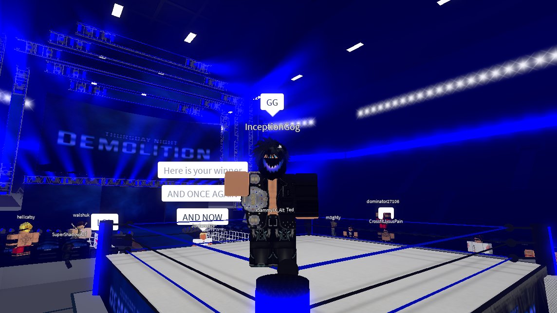 YICWNetwork's tweet photo. THURSDAY NIGHT DEMOLITION

JR HEAVYWEIGHT CHAMPIONSHIP

As this match had to be rushed. We have @ChrisApoth defending against @gog_real for the JRHC! A quick paced action but it's #InceptionGog taking the title BACK AGAIN! The series CONTINUES!

#YICW https://t.co/mhddDoYJZN
