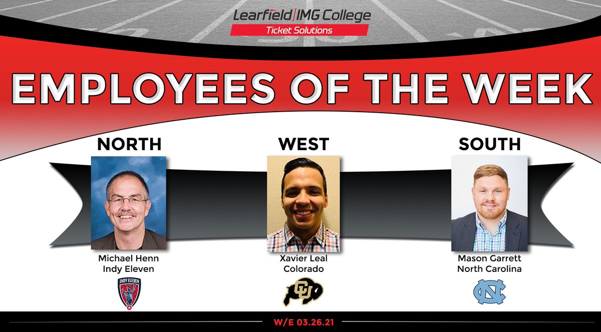 LEARFIELD_Tix's tweet photo. Congratulations to our Ticket Solutions Regional Employees of the Week!
Mike, Xavier and Mason all had incredible weeks with BIG sales! They continue to bring it week after week! 🚨🔥
#EmployeesoftheWeek #TicketSales https://t.co/ScanJK3rTo
