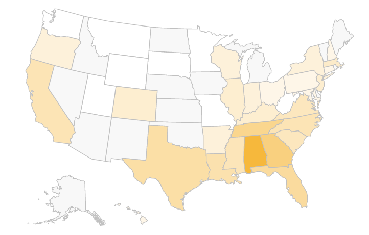FromTheHilltop's tweet photo. We're lighting up the #ForwardEverDay map! We've received gifts from 35 of the 50 United State plus D.C. See if your state is counted: https://t.co/XBMN345c8g https://t.co/mf7CrhLQE1
