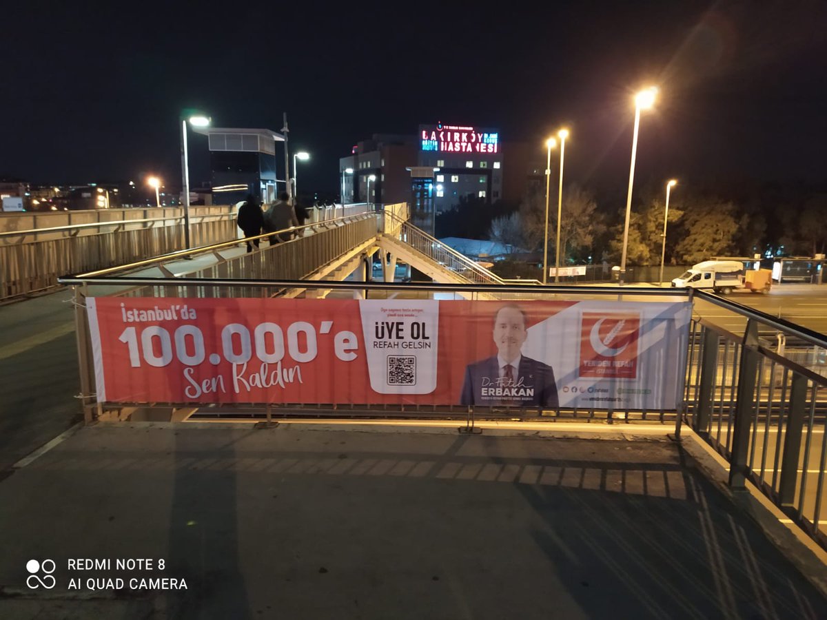 yrefahfatih's tweet photo. Bizler Yeniden Refah Partisi olarak, yapılmayanı yapmak, eksik olanı tamamlamak, Yeniden Büyük Türkiye’nin temellerini oluşturacak projeleri 
hayata geçirmek için çalışıyoruz. Sende gel birlikte çalışalım, istanbul'da 100 bin'e sen kaldın.

https://t.co/8qYfZhy2Om https://t.co/wOAr5OeJGJ