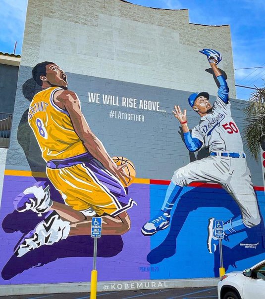 kobemurals's tweet photo. The Kobe &amp; Mookie Betts mural. For the Lakers and Dodgers.

686 N Spring St, Chinatown (next to Philippe The Original) by brianpetersonart &amp; zaoone. https://t.co/JN5UaoLqgR
