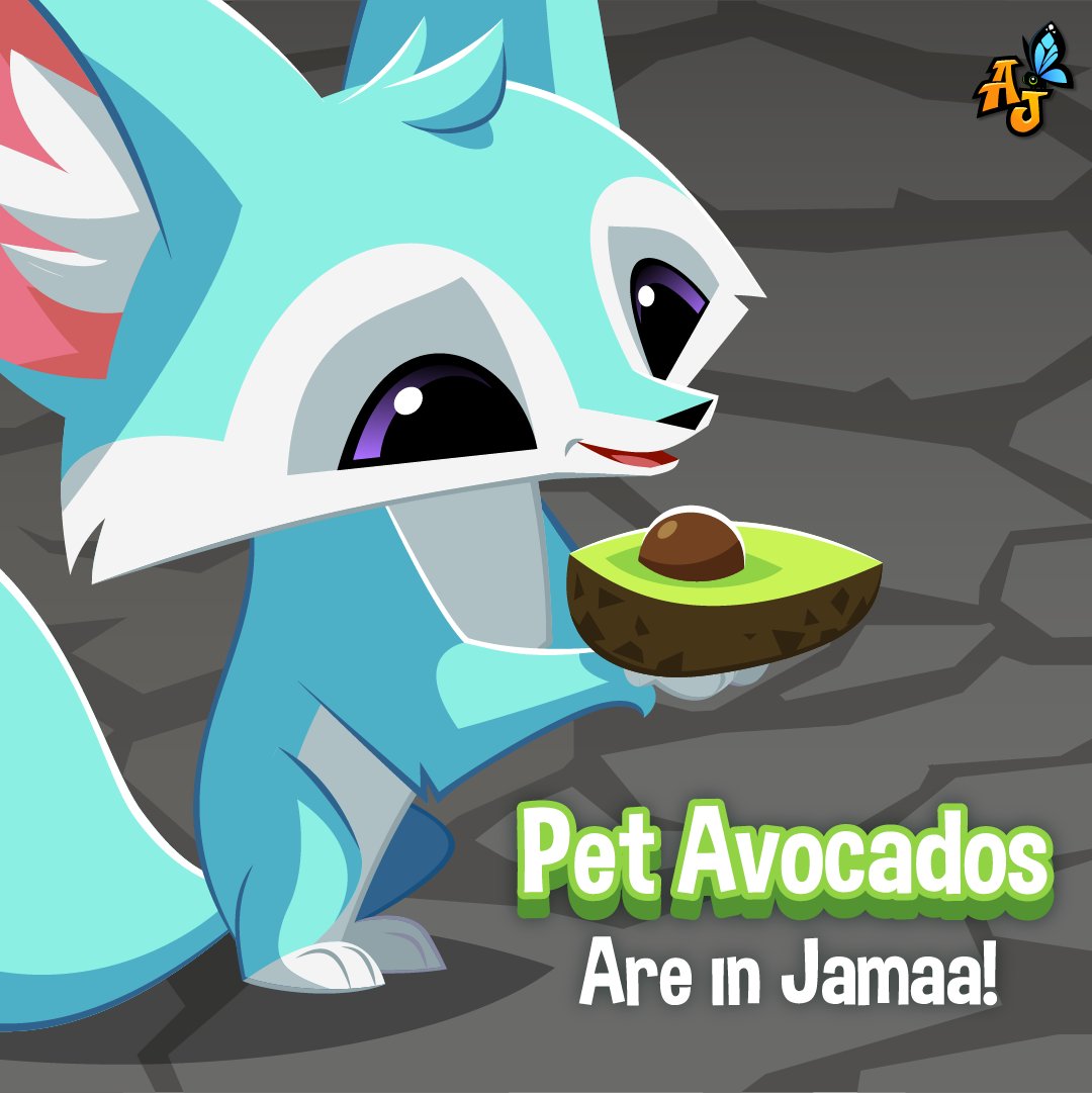 AnimalJam's tweet photo. It's an avocado! Thaaanks. To celebrate nature, Animal Jam has added it's most unique pet yet. Pet Avocados will GUAC your world and make the perfect side to any of your amazing #AJLooks! Just don't snack on your pet if you get a little hungry!

#AnimalJam #AprilFools https://t.co/qEglyajYQG