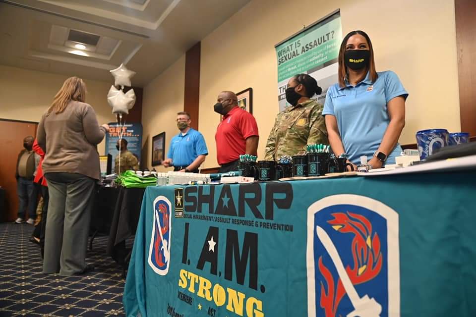 yaudas_thomas's tweet photo. April is the Sexual Assault Awareness and Prevention month! Fort Benning and the Battle Hard Brigade were out in force for the kickoff. Let's all do our part to eliminate sexual assault and sexual harassment from OUR Army!
#notinourarmy
#SHARP
@194thARBDE
@FortBenning https://t.co/nDPLqNQCXO