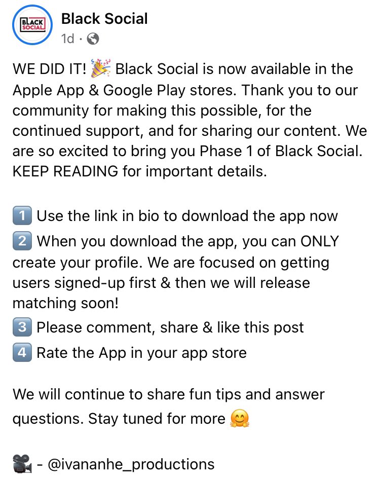 Black Social tweet media
