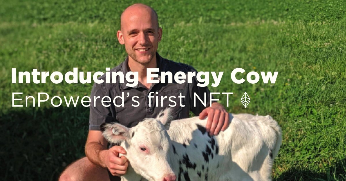 GetEnPowered's tweet photo. We are auctioning off our first-ever NFT, and this isn't an #AprilFools joke! Check our story and stay tuned to be notified about Energy Cow, EnPowered's 1st NFT. 

#EnPowered #GetEnPowered #NFTs #NonFungibleTokens #VirtualEnergyMovement #JoinVEM #StartUps #StartUpStories https://t.co/8aI5UNcSSC