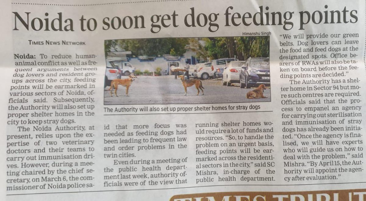 tarana2510's tweet photo. @pgrs77 @D_Sam86 @TOINoida @dmgbnagar @noida_authority @tehseenp @BoardWelfare @pfaindia @CeoNoida @Foranimals_NCR @NoidaLeaks @AHSN_DF @noidapolice @CP_Noida @alok24 @Aalokporna @BSYBJP @CMOTamilNadu @CMO_Odisha @CMODelhi @Kendrapara_AMO Hon. MP @AnubhavMohanty_ can help the #CommunityAnimals of Orissa by getting a similar order for Multiple #FeedingPoints WITHIN Residential Societies passed by @CMO_Odisha
CC @MohantyOf
(the attached order passed by Hon.@dmgbnagar) https://t.co/avYKkO78Pb