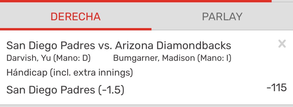 vagosbets's tweet photo. FREE PICK ⚾️🇺🇸🔥

Vamos con este pick de MLB.💪🏻

🤴🏻PADRES -1.5 [-115]

Si me sigues dale ❤️,🔁 o coment.

#VagosBets
#FreePick 
#OpeningDay https://t.co/tt0sT98vjn