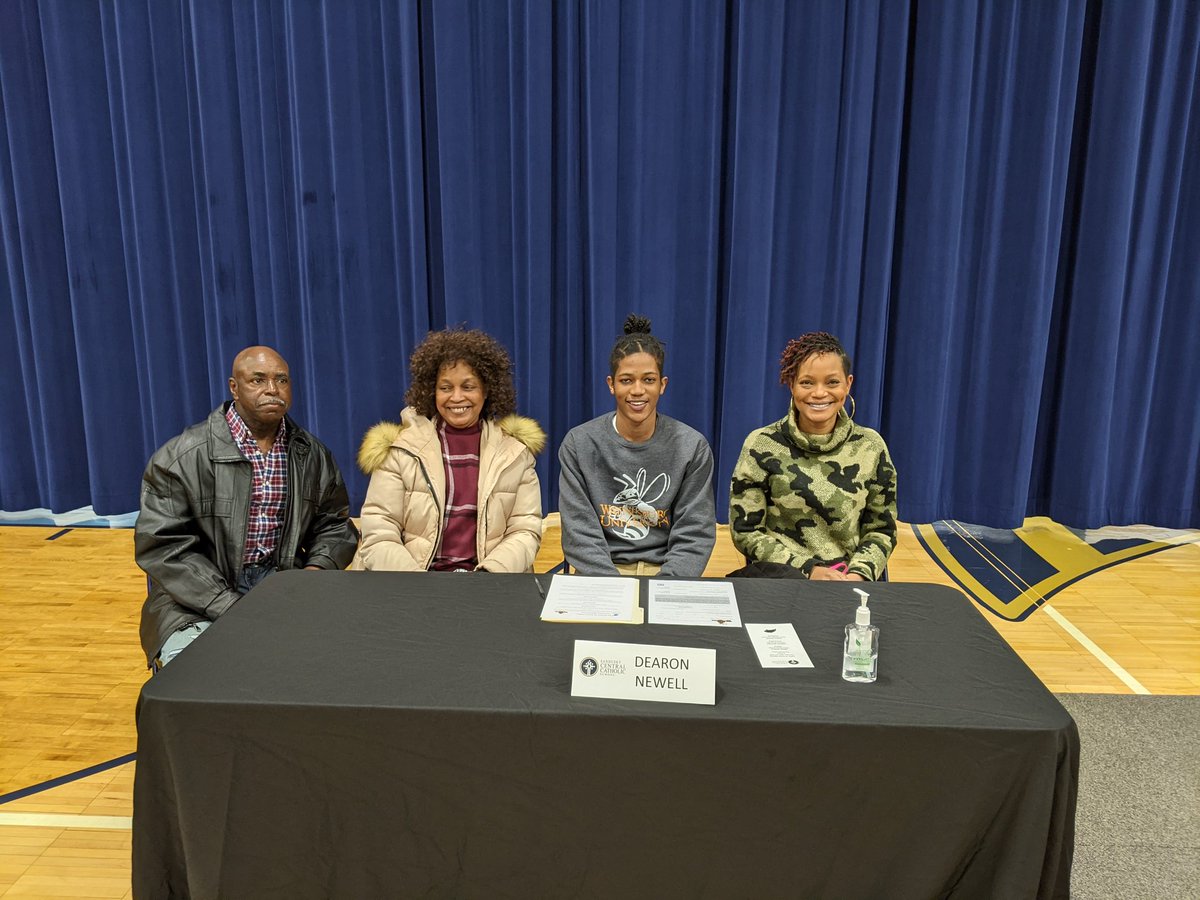 SCCSPanthers's tweet photo. Congratulations to Allie (Notre Dame College Softball), Leighann (Ashland University Cheerleading) and DeAron (Waynesburg University Basketball) who all signed their letters of intent today!  #PantherStrong https://t.co/6pPSUnOVxD