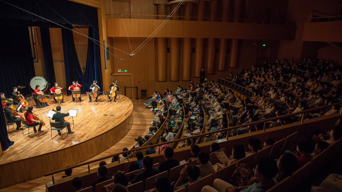 guangzhousymph's tweet photo. Celloooooooooos! Ⅳ:The World of Overtures. Performance on Wednesday by the Guangzhou Vivo Cello Ensemble and lecture by Jing Huan, all part of the GSO’s #MusicHappyHour #Cello https://t.co/s66uaiYoSW