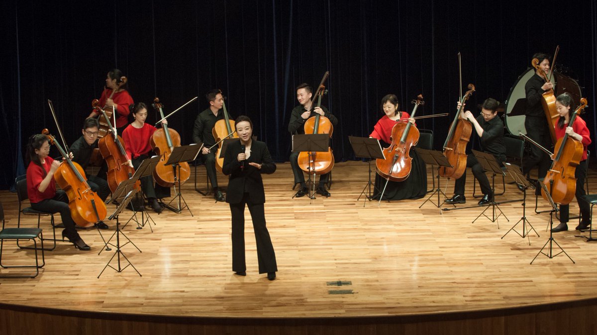 guangzhousymph's tweet photo. Celloooooooooos! Ⅳ:The World of Overtures. Performance on Wednesday by the Guangzhou Vivo Cello Ensemble and lecture by Jing Huan, all part of the GSO’s #MusicHappyHour #Cello https://t.co/s66uaiYoSW