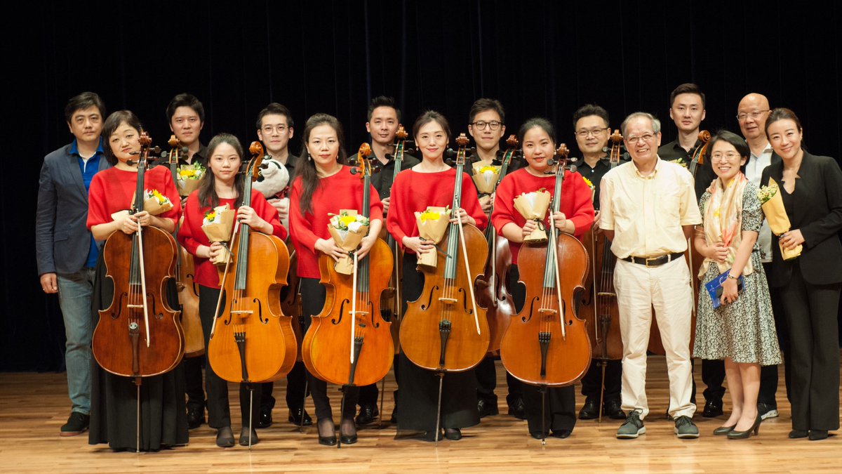guangzhousymph's tweet photo. Celloooooooooos! Ⅳ:The World of Overtures. Performance on Wednesday by the Guangzhou Vivo Cello Ensemble and lecture by Jing Huan, all part of the GSO’s #MusicHappyHour #Cello https://t.co/s66uaiYoSW