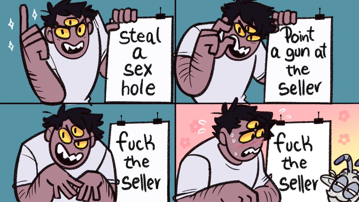 cutkeyofhell's tweet photo. @realbadjasper #robberrobert whenever I read this comic I think of this meme, so I had to draw it... https://t.co/waQqLNap2s