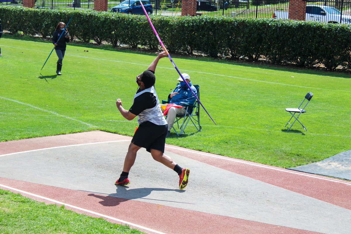 NCCUTrack_Field's tweet photo. Matthew Swepson makes the final in the Men’s Javelin with a PR of 49.74m. #nccutrackandfield https://t.co/K3OAQpmg5j