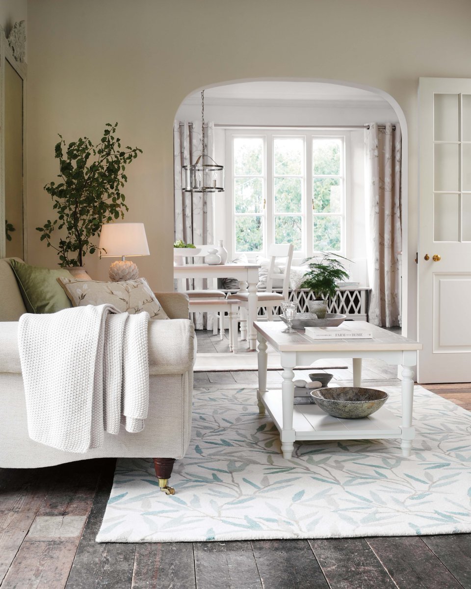 LauraAshleyUK's tweet photo. Top tip: Never underestimate the importance of soft furnishings when creating a space for relaxing. Covering hard floors with rugs and layering textures to create depth is an easy and effective way to create a serene environment. 

https://t.co/pSC7EnWCjy https://t.co/MQmr39l6vc