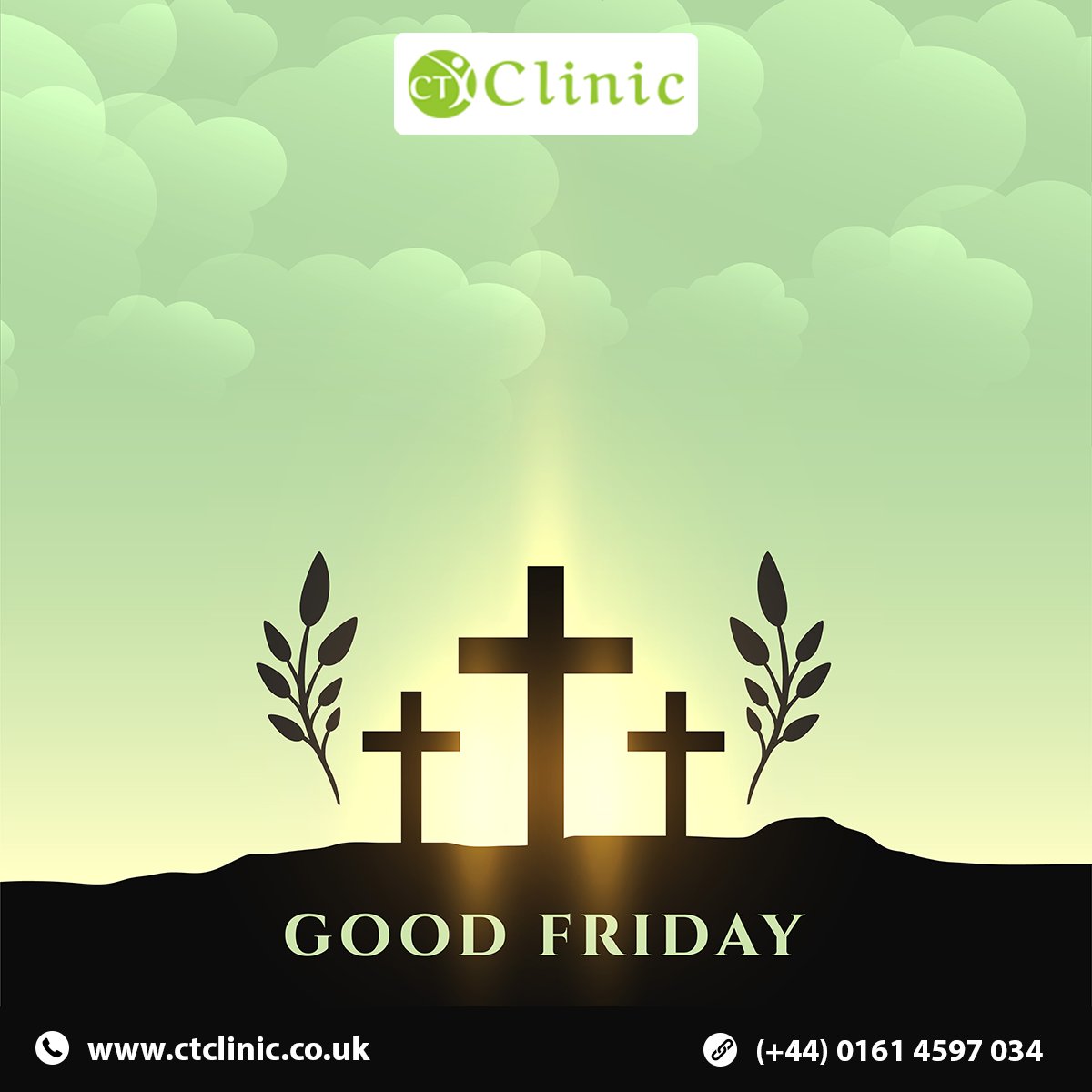 ctclinicuk's tweet photo. On this day, our Lord made a great sacrifice and freed us all from sins. Let us all take a moment to be grateful to our Lord for all the love he has blessed us with.
#CTClinic #GoodFriday2021 #GoodFriday #DayOfLord https://t.co/dEFyNVKzQi
