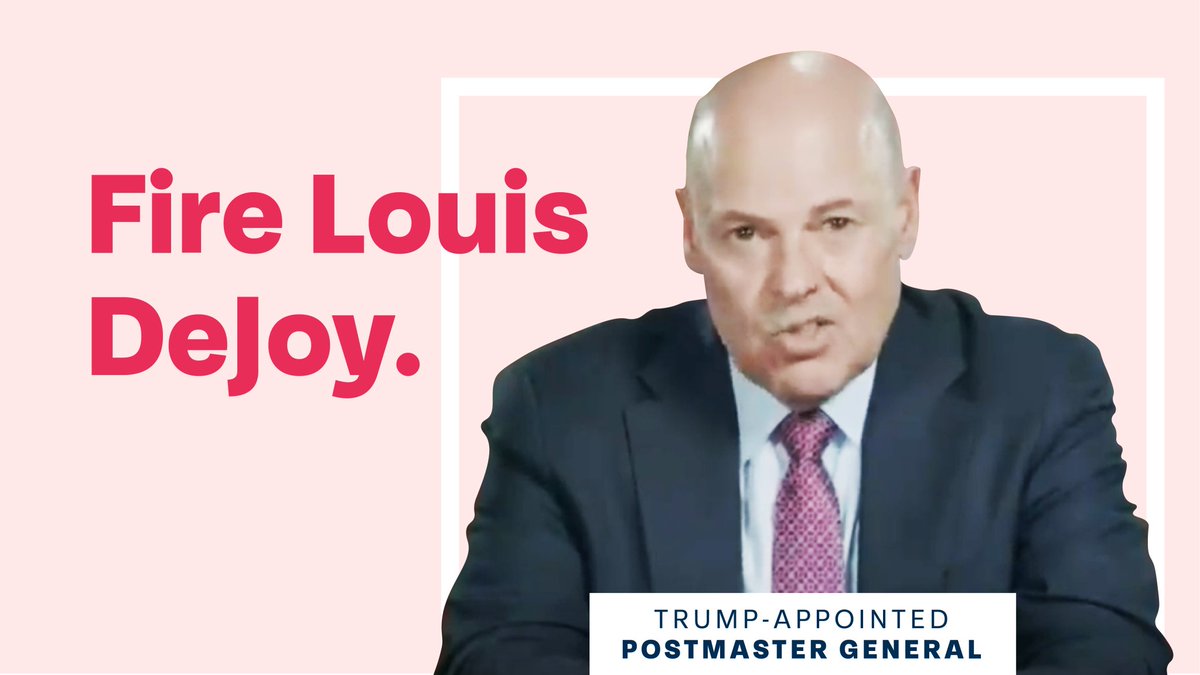CREWcrew's tweet photo. Senators need to move fast to confirm Biden's USPS board picks so that they can finally fire Louis DeJoy. https://t.co/EUFHGBvj8C