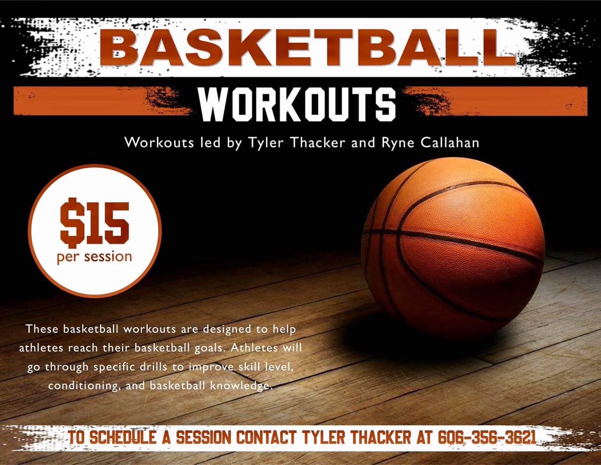 Interested in improving your skill level and basketball knowledge? You can still sign-up for individual basketball workouts! To schedule a session, contact Tyler Thacker at 606-356-3621.