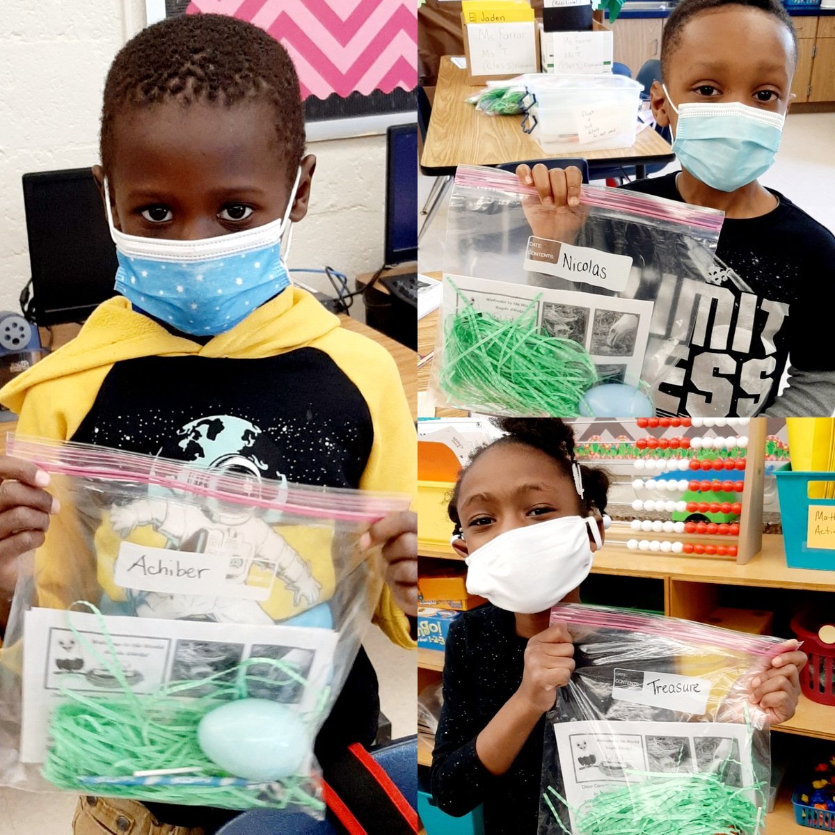 Students celebrating the birth of Ms. Betsy's eagle chicks with their own take home nest and egg! <a href="/SlaterPBSA/">T.H. Slater Elementary School</a> <a href="/TNajeeullah/">Ms.T / Tarajee Najeeullah, Slater</a>