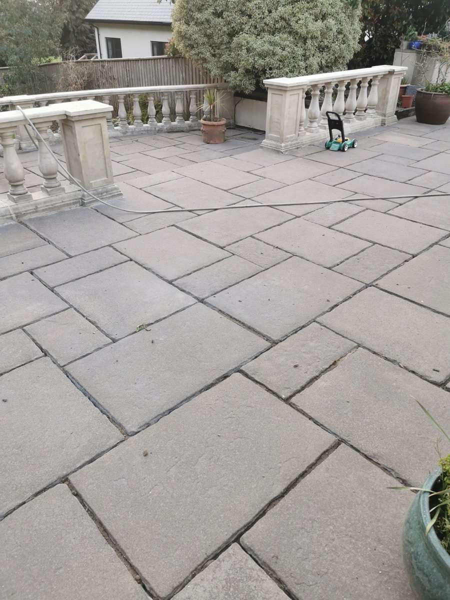 BIG wrap around patio job in Sandford this week!
Long, hard work, but a huge improvement for them to enjoy as the weather gets better! 
How's yours looking..?
Contact for a quote on getting your outdoor areas looking their best in time for the summer!
ImproveYourOutdoors.co.uk