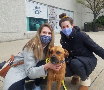 xavier_police's tweet photo. XUPD Ambassador Burrito thanked Xavier Alums - sisters Elizabeth '14 and Catherine '13 - after they received the Johnson & Johnson vaccine at the Cintas Center. Both women work for
@kroger and carried on the #All41Day spirit today. @XavierU #nationalburritoday https://t.co/zkGfPTjAtf