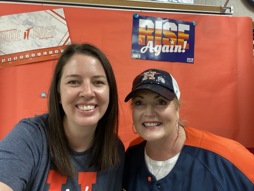 CartersCrew1's tweet photo. Teachers getting geared up for Opening Day! #ForTheH @astros https://t.co/4CIKad2Up0