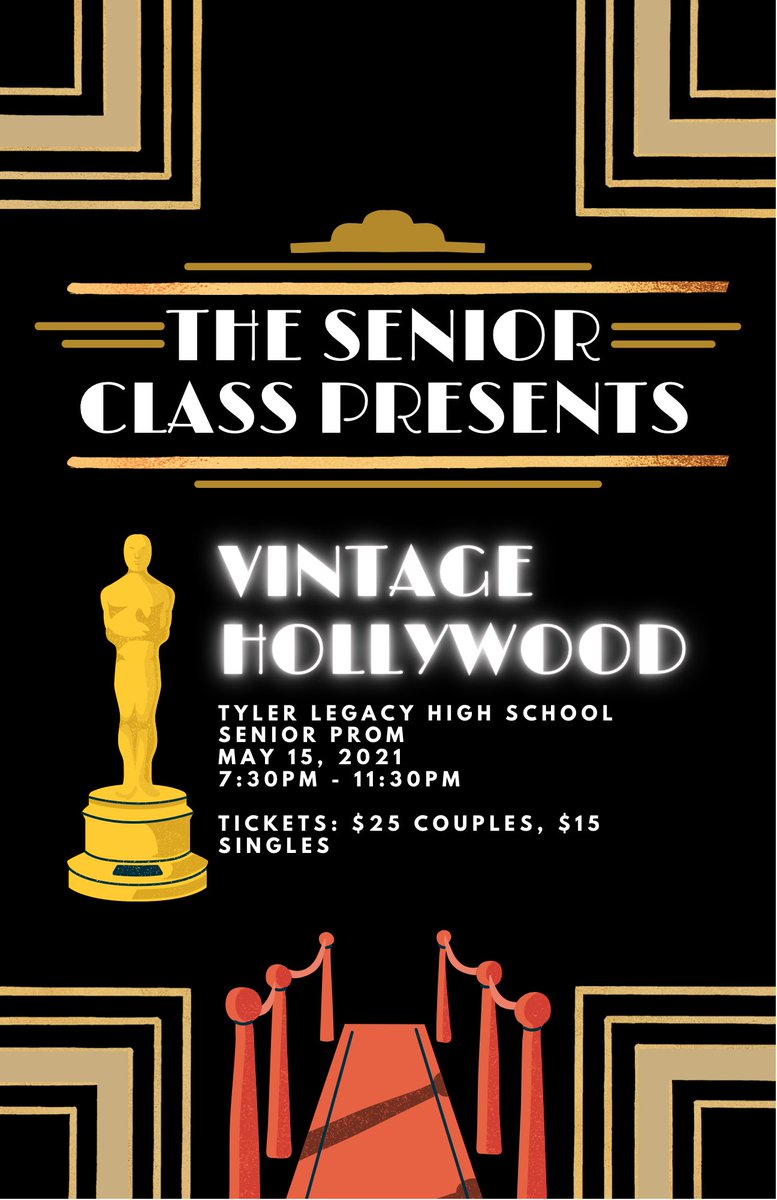 Are you ready #ClassOf2021 Seniors <a href="/TLRedRaiders/">Tyler Legacy High School</a>👇👇👇 #VintageHollywood
