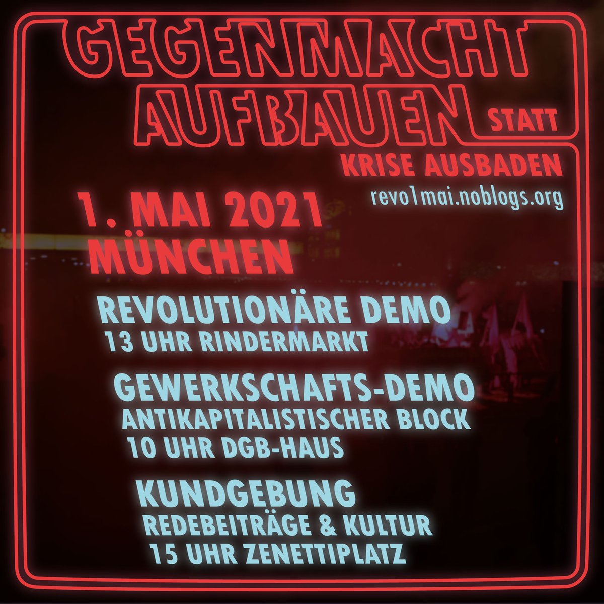 almuenchen's tweet photo. Am #1Mai in München geht einiges! Block auf der DGB-Demo, Revolutionäre Demo, Kulturprogramm... Checkt den Aufruf: https://t.co/wRomkUpFVl https://t.co/7mGiswy8Rc