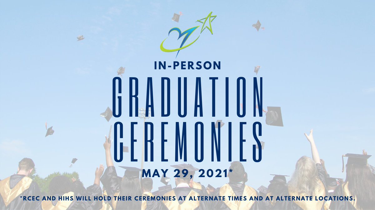 All Rowan-Salisbury graduation ceremonies will be held in person this year! As COVID cases have declined in our community, we believe that we can create a safe environment to celebrate the academic accomplishments of our senior scholars. More information: rssed.org/rss-to-celebra…