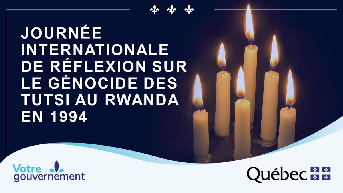 Aujourd’hui marque la 27e commémoration du génocide des Tutsi au Rwanda. <a href="/KwibukaRwanda/">Kwibuka Rwanda</a> 
En cette Journée internationale de réflexion sur le génocide des Tutsi au Rwanda en 1994, souvenons-nous de cette tragédie pour qu’elle ne se reproduise plus jamais. @Kwibuka27