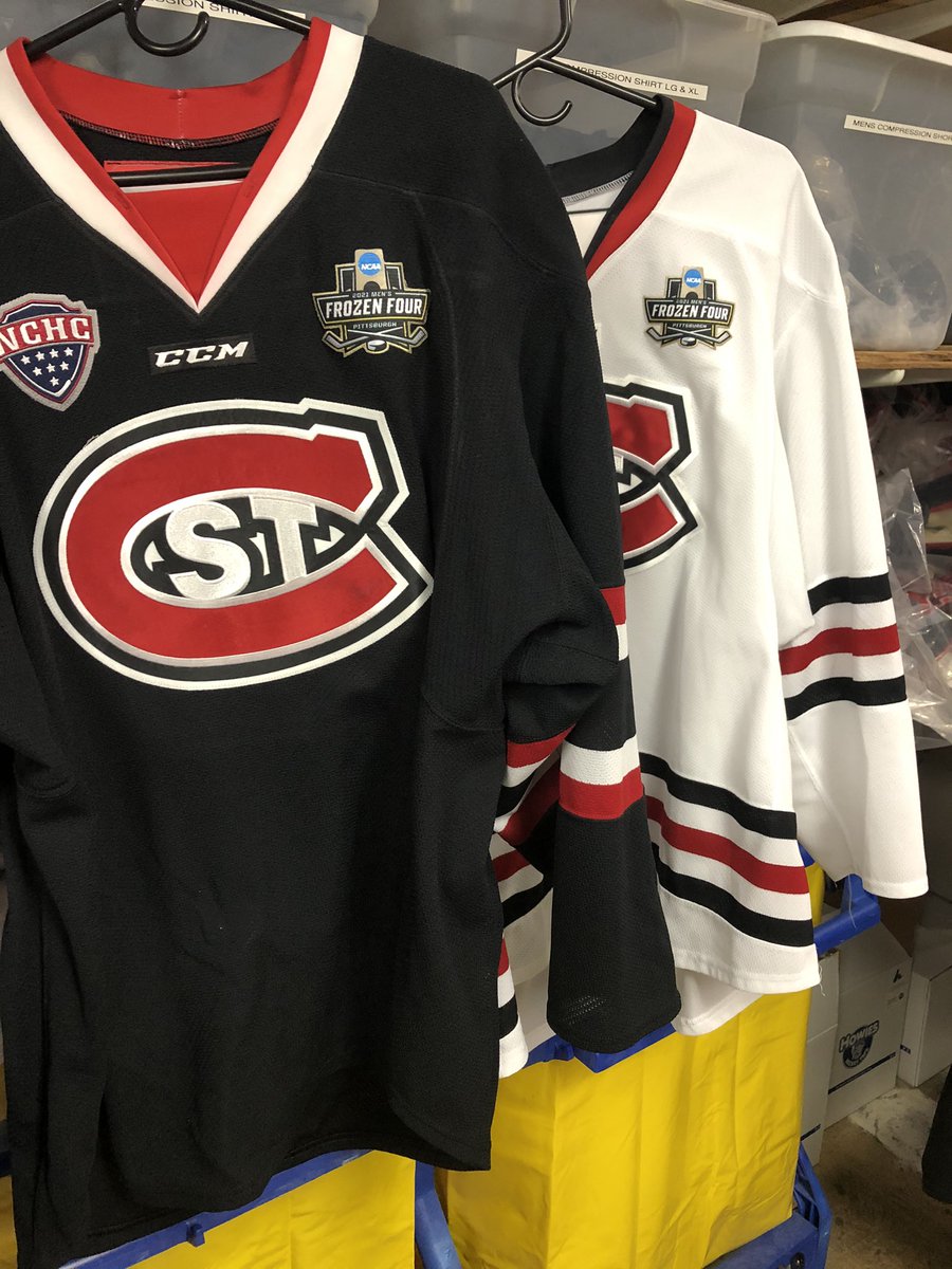 Jerseys are ready to go! Pittsburgh here we come. #FrozenFour