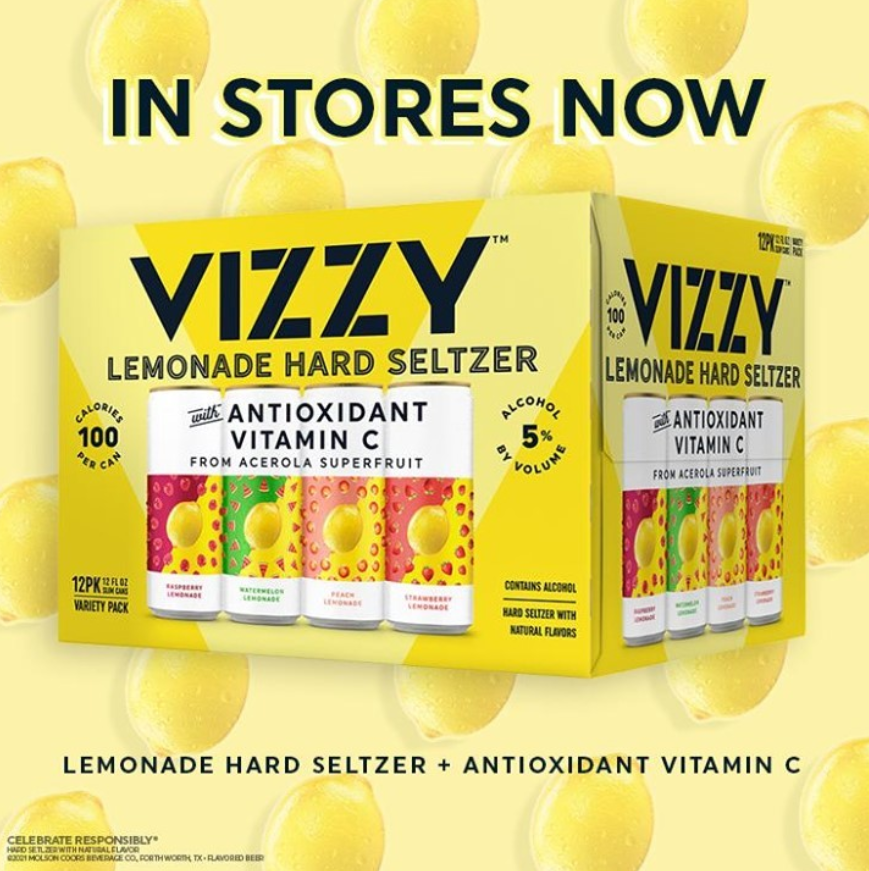 MolsonCoors's tweet photo. 🚨THIS IS NOT A JOKE🚨 Meet your new main squeeze.😎🍋 Vizzy Lemonade available in stores today! Go get ‘em, #VizzyGang. https://t.co/gVmfFcFaOz