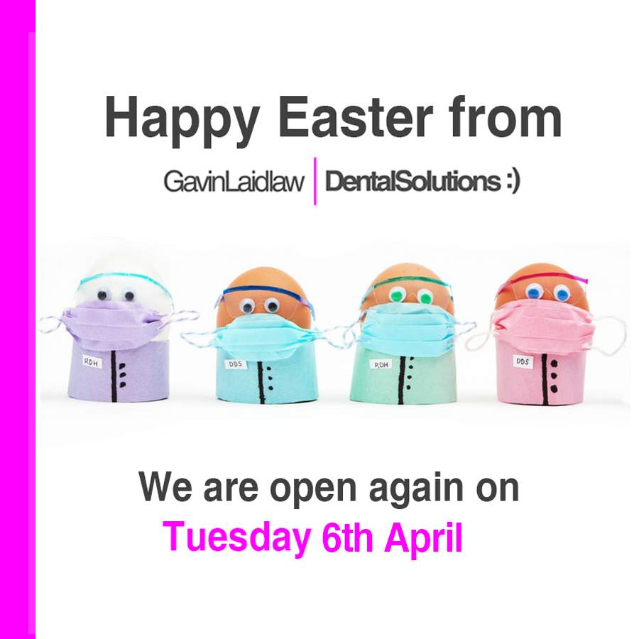 DentaISolutions's tweet photo. We are now closed for the bank holidays, and would like to wish all our patients a very Happy #Easter! We're open again from Tuesday 6th April.
.
.
.
🐣🐰
#HappyEaster https://t.co/Qjyklo9QOO