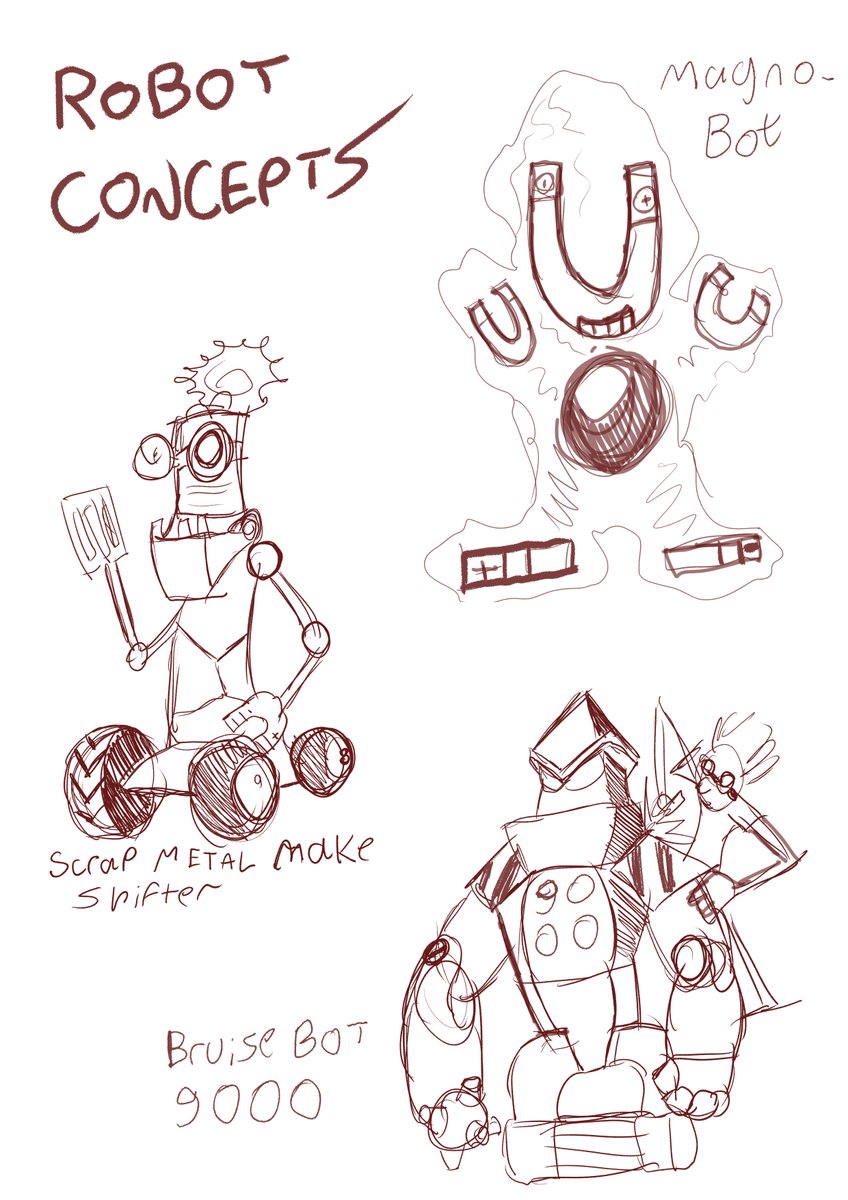 Tomjarobz93's tweet photo. Some Concept Art for the @CardiffDraw , before me and my friends at @USW_Animation settled with the Meetball. Which one of these would you like to see me bring to life one day?
#conceptart #monster #robot #chimera #madscientist #photoshop #welshanimation #universityofsouthwales https://t.co/cG9wHvWNb3