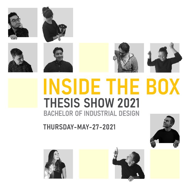 HumberIDesign's tweet photo. A year spent inside our boxes; innovating, creating, and learning. Humber Industrial Design class of ‘21 is excited to present to you our outside the box thesis projects. Save the date! #vehicledesign #torontodesign #humberindustrialdesign #canada #humbercollege #designathumber https://t.co/B2NP8Ubtkp