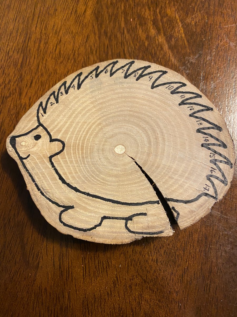 SandyPMiller's tweet photo. When the @WeTheRockRPPS VP walks into @Harry_Nowell's math class, she gets #homework! #treecookies #seventeenrings #counttherings #hedgehog #seventeenspikes #yournumbersareshowing #mathiseverywhere @OCDSB https://t.co/oXPuMuvavd