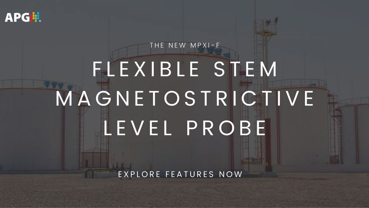 apgsensors's tweet photo. APG introduces the MPXI-F, its most versatile and convenient level probe. The MPXI-F's flexible stem options make shipping, on-site transportation, and installation simple. Explore its features here: https://t.co/8dPVo7aJZG
#APG #MPXI #magnetostrictivelevelprobe #explosionproof https://t.co/tJbCe1eJLO