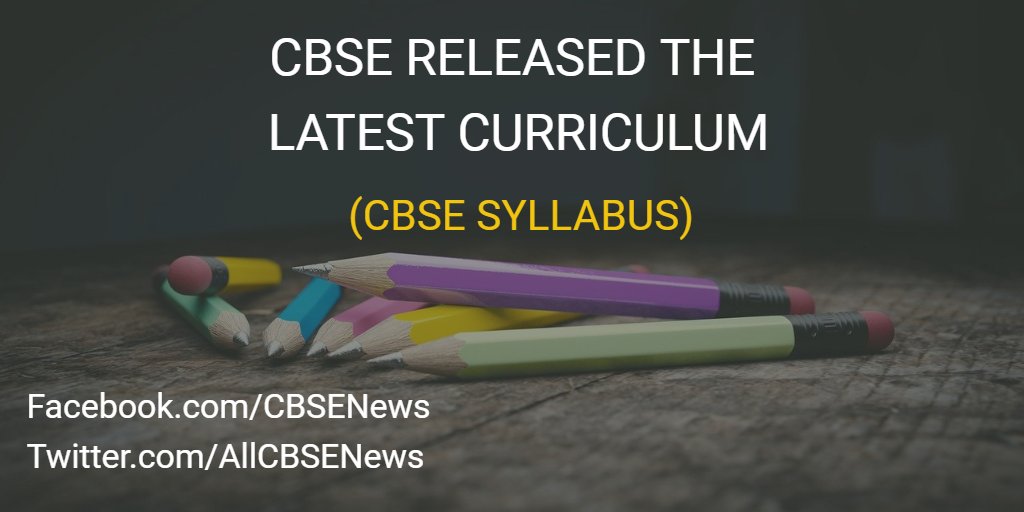 AllCBSENews's tweet image. ✅ CBSE Released the Latest Curriculum for the Academic Year 2021-2022 | 📂bit.ly/CBSES22  | #CBSE #CBSESyllabus #CBSENews
Note : No Reduction in CBSE classes 9-12 syllabus for tthis academic year.