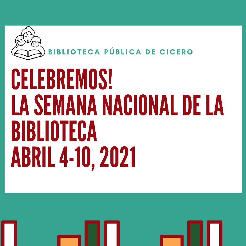 En honor de la semana nacional de la biblioteca, estaremos reemplazando tarjetas de la biblioteca perdidas sin costo alguno y perdonando multas atrasadas en su cuenta. 
Si tiene alguna pregunta, por favor de llamar al 708-652-8084 Ext 5