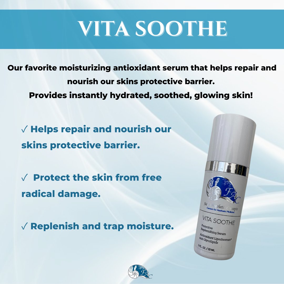 FACOrangeCounty's tweet photo. ❗15% OFF ends April 3rd❗⁠
PRO TIP: Use after Microneedling, chemical peels, fractional lasers, IPL to help heal and calm the skin.⁠
-⁠
Stock up on our favorite - Vita Soothe! Call now to purchase (888) 502 1150⁠ https://t.co/ObG1tyHEGS