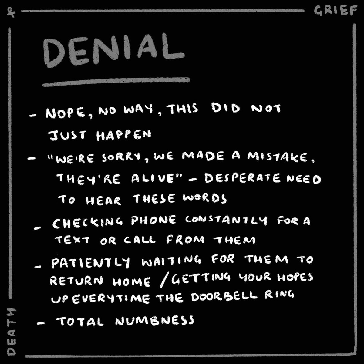 HetaBhuta_'s tweet photo. (1/2) 5 stages of Grief
#grief #loss #dealingwithdeath https://t.co/O3kr3G6AaK