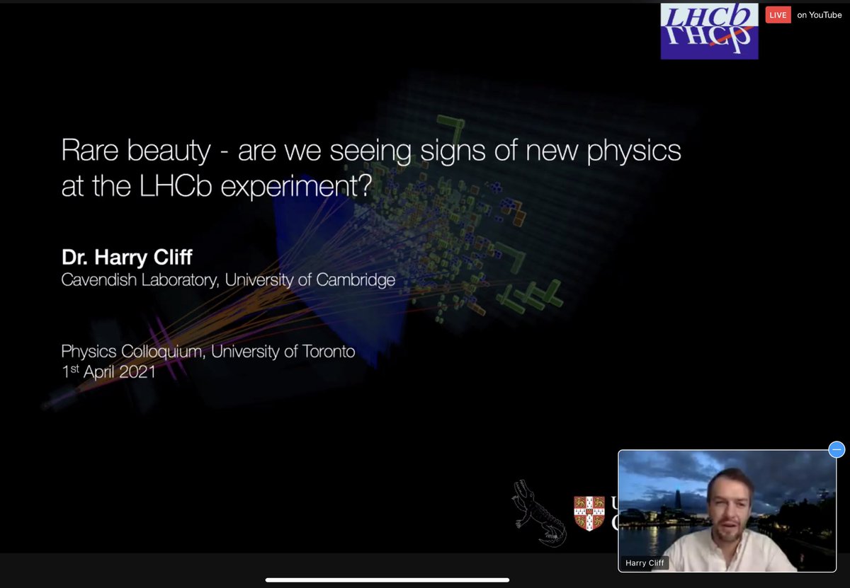 QuantumAephraim's tweet photo. Yet more seminars today!
(MAN, will this long weekend come on time.)
But given all the hype about the B-decay results, I'm happy to be able to listen to an expert.
@uoftphysics @LHCbExperiment @CERN
#BeyondTheStandardModel ? https://t.co/PfHTsGBQ5Q
