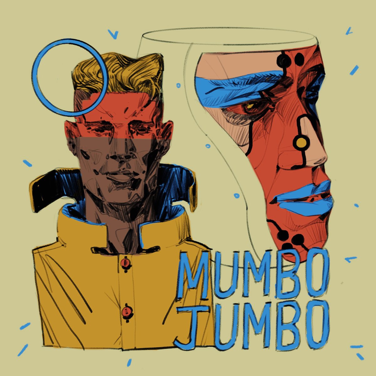 Too much mumbo jumbo these days, amiright? #mumbojumbo #digitalart #procreate