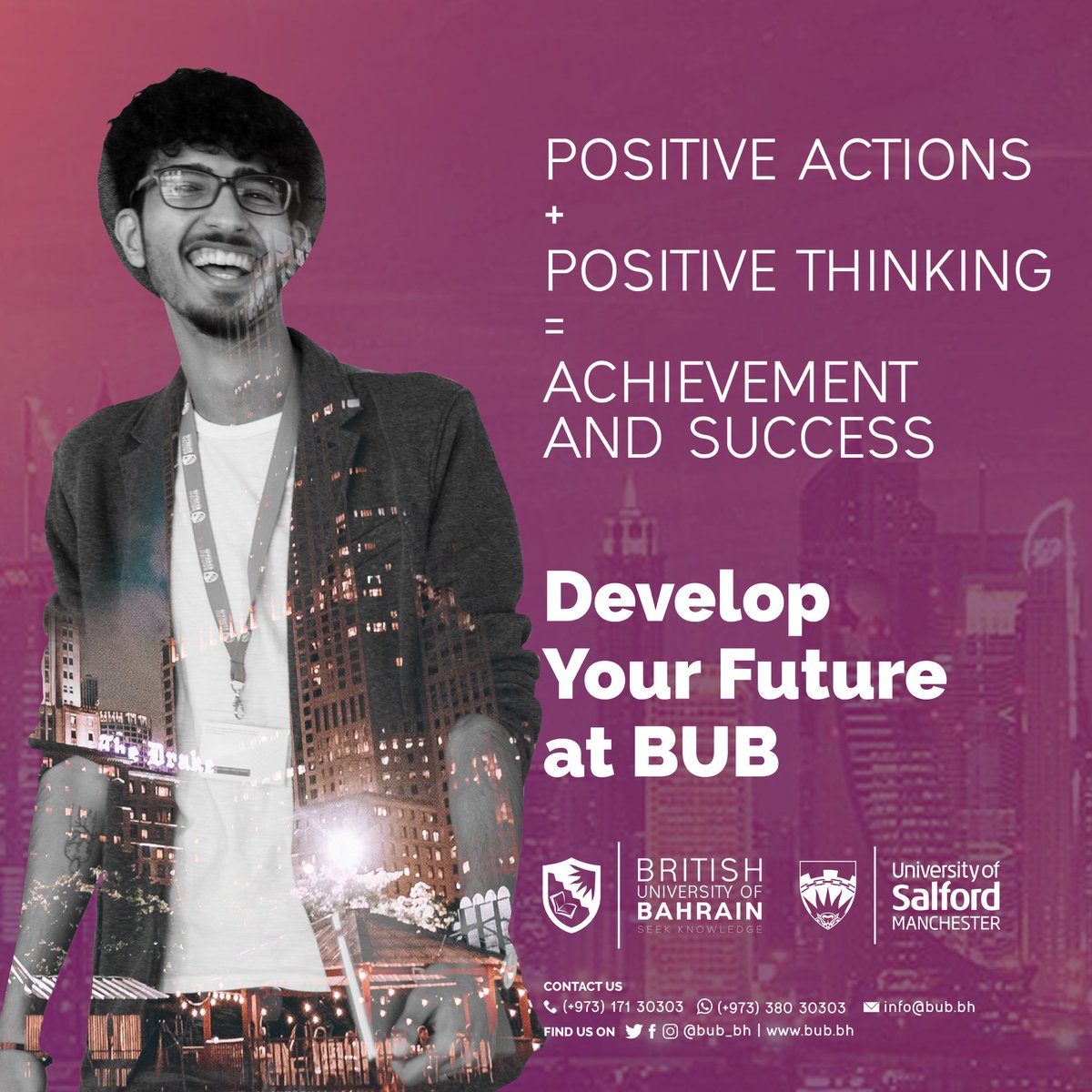 🇬🇧UK Education in Bahrain🇧🇭
Why should you choose BUB 🤔

Find out on our latest IG post - instagram.com/p/CNIkPciLX7n/…

Also, check out details of our most popular UK Degree course, BSc Cyber Security - linktr.ee/bub_bh

#SeekKnowledge #BUBBahrain #Bahrain #welcometoyourfuture