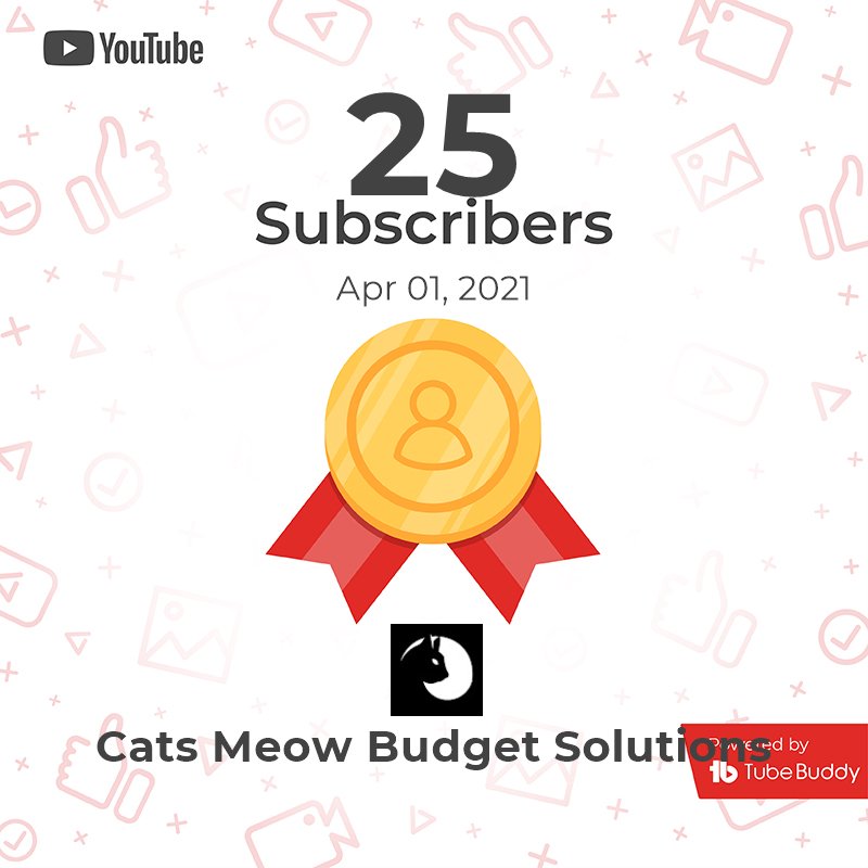 MCLOCS2023's tweet photo. Slowly but surely. Channel #2 moving on up
#smallyoutuber #learntobudget #Budget2021 #smallyoutuber #personalfinance #Subscribetomychannel
https://t.co/wiIB5VDHzH https://t.co/aVqKl74akS