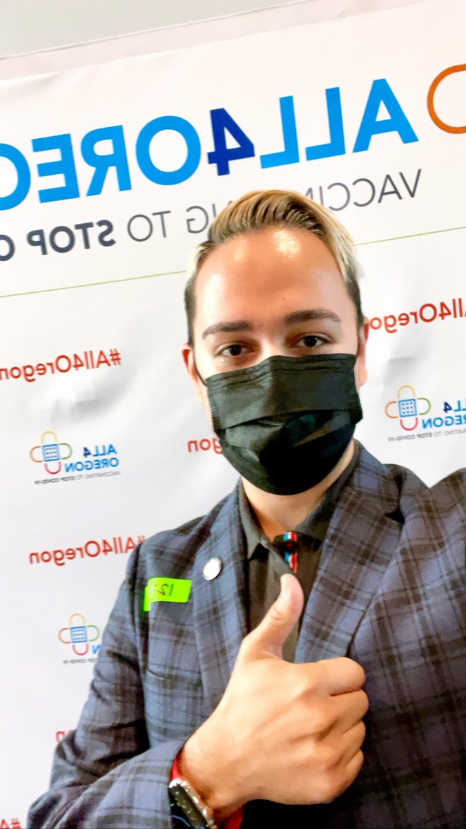 cobianmiguel's tweet photo. Who could have imagined 1 year ago when this #virus shut us down “for 2 weeks”, that in 12 months, we would have been lining up for a #vaccine like this. Such an amazing operation #Oregon pulled off with help from @OurLegacyHealth, #OHSU, #Kaiser, #military &amp; more! #All4Oregon https://t.co/XlQ1mWghii