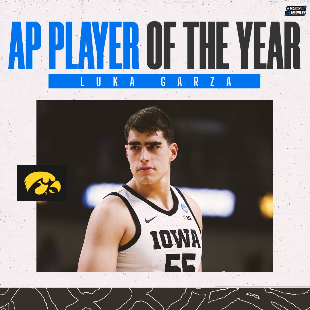 🏆 Luka Garza wins AP Player of the Year!

 👏 <a href="/LukaG_55/">Luka Garza ✞</a> #Hawkeyes