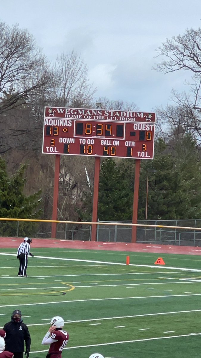 Fairport attempts punt with a fumble and recovered by <a href="/zkelsey05/">Zach Kelsey</a> for a Touchdown and extra point is not good!!!  AQ 13 - Fairport 0.  8:34 left in the 1st quarter.