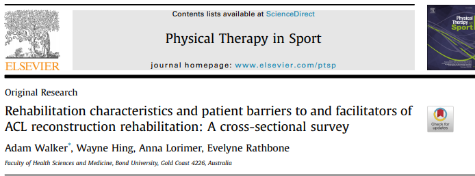 kcrehabguy's tweet photo. 83% of respondents said positive relationship with their provider was the most important factor in successful ACLR rehab. Take note friends. https://t.co/9D770KHM07